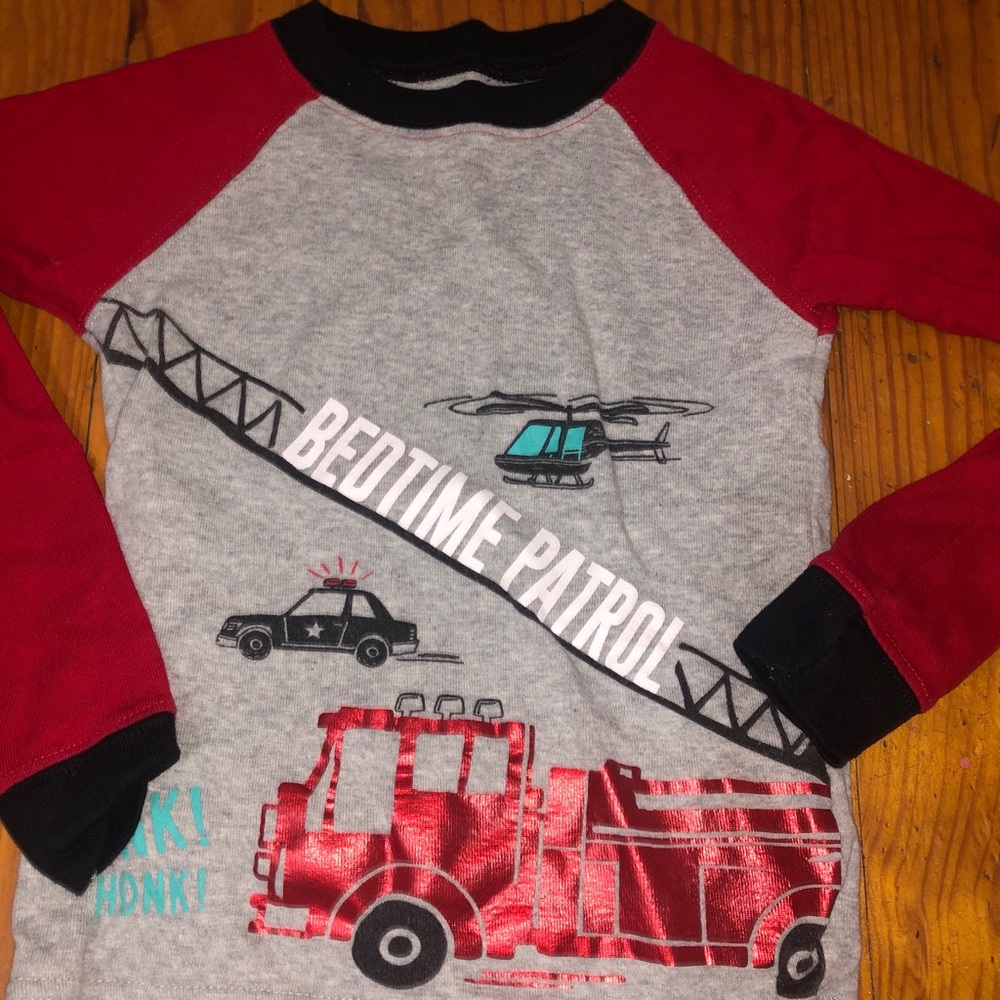 Fire truck pajamas